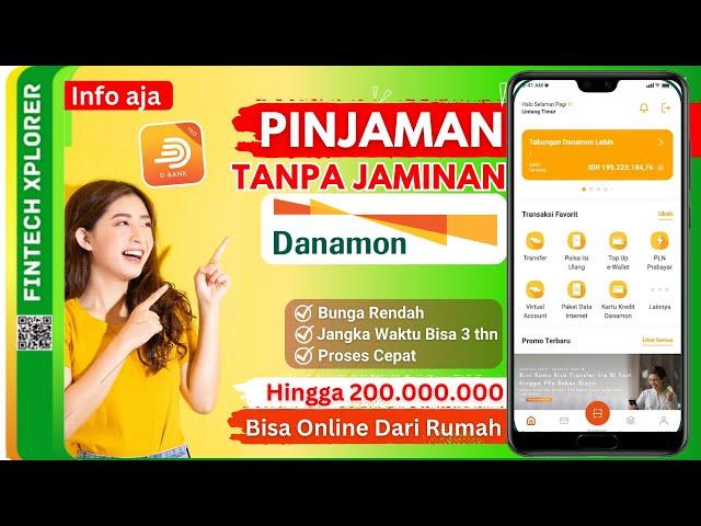 KTA DANAMON - Cara Mengajukan Pinjaman Tanpa Agunan Danamon | Kredit Tanpa Jaminan Danamon