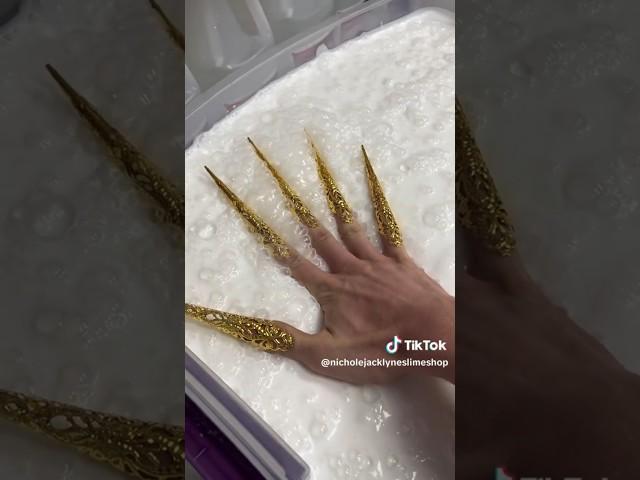 BIG BATCH SLIME ASMR WITH WORLDS LONGEST NAILS #slime #slimeshop shopnicholejacklyne.com