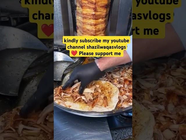 Turkish Spicy  Chicken Shawarma #food #streetfoodie #chicken #chickenshawarma #spicy #tasty #enjoy