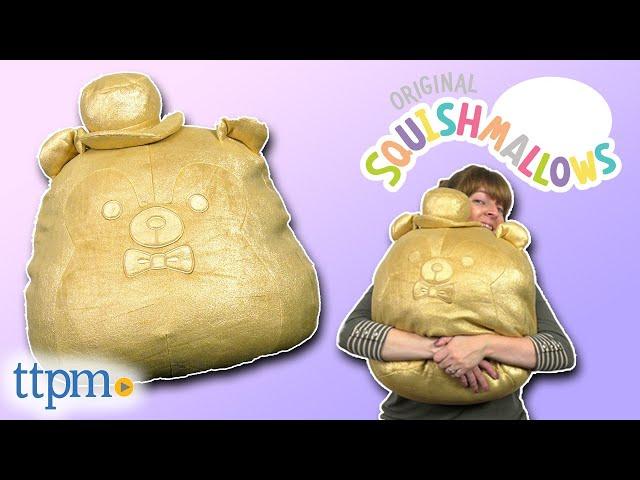 SQUISHMALLOWS 100 MILLIONTH 16" METALLIC GOLD HANS REVIEW!