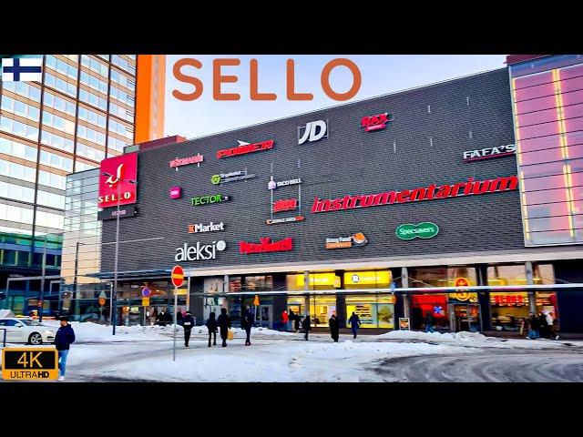 Sello Shopping Center, Espoo  -  Full Walking Tour  [4K]