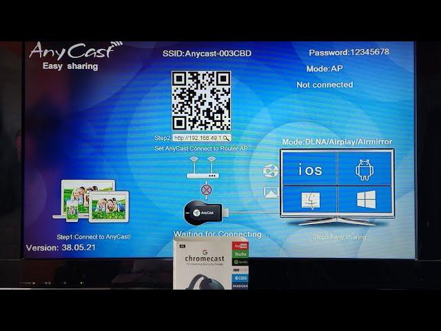 COMO CONFIGURAR UN ANYCAST (CHROME CAST CHINO) PARA COMPARTIR PANTALLA.... Vale la pena comprarlo?