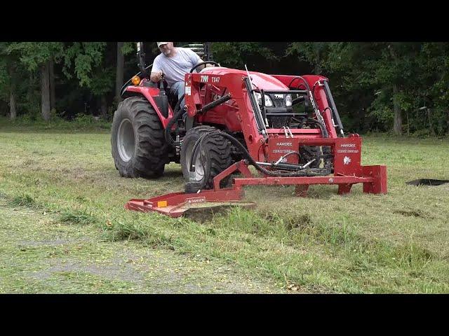 Unusual Tractor Attachment | Offset Mower Brush Tiger on TYM?