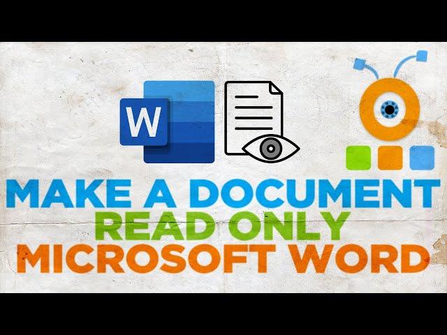 How to Make a Document Read Only in Word