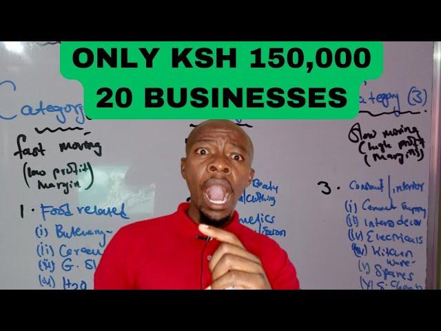 20 Businesses to Start with Ksh 150,000. Best Profits!