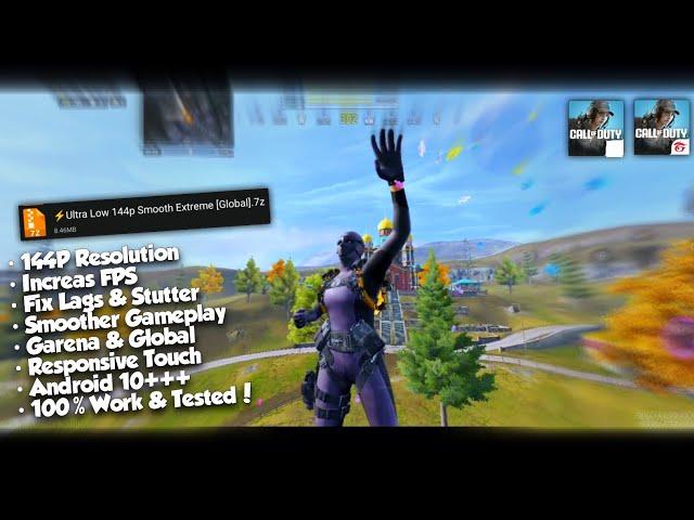  Ultra Low 144p Smooth Extreme Config in COD Mobile | CODM Config Update