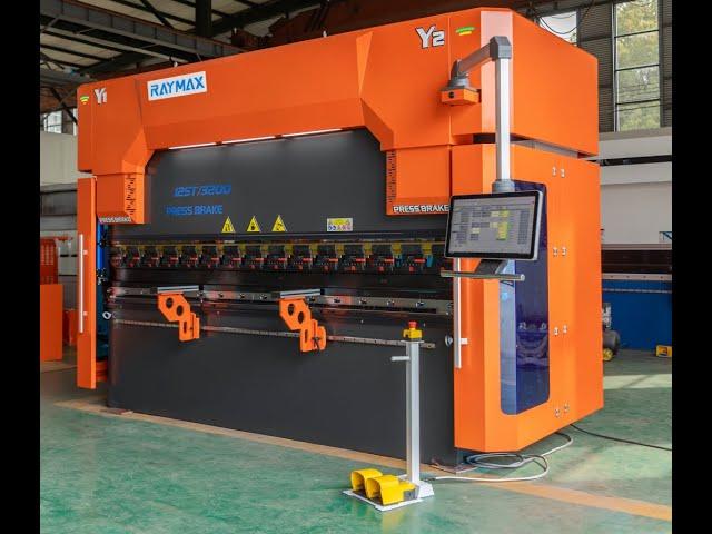 RAYMAX CNC PRESS BRAKE MACHINE RX-H32125 With ESA VIS875 8+1 Axis. Hybird Plus Servo Drive Function