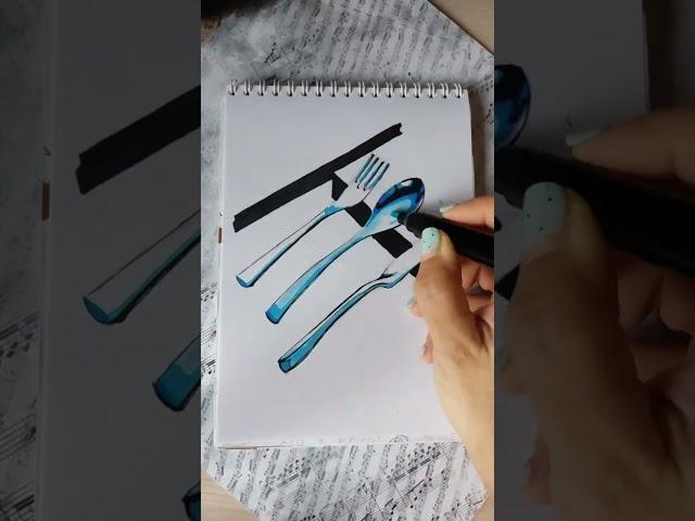 скетч маркерами #скетч #рисунок #маркеры #sketch #draw #markers