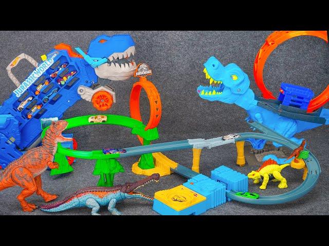 120 Minutes Of Satisfaction With Unboxing Hot Wheels Dino Speed Track Set ASMR | Review Toys