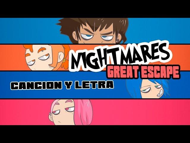 Cancion de los NIGHMARE "GREAT ESCAPE" (Cancion y Letra) Edd00chan w/ Tricker | FNAFHS