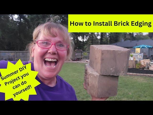 How to Edge a Garden Bed with Brick