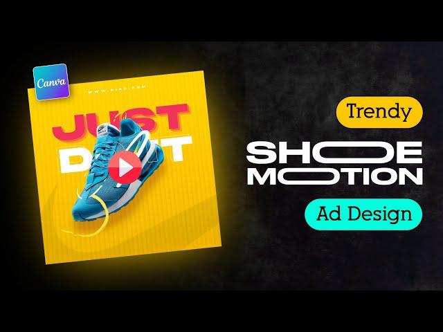 Trendy Motion Graphics Poster Design in Canva - Motion Graphics Hindi Tutorial