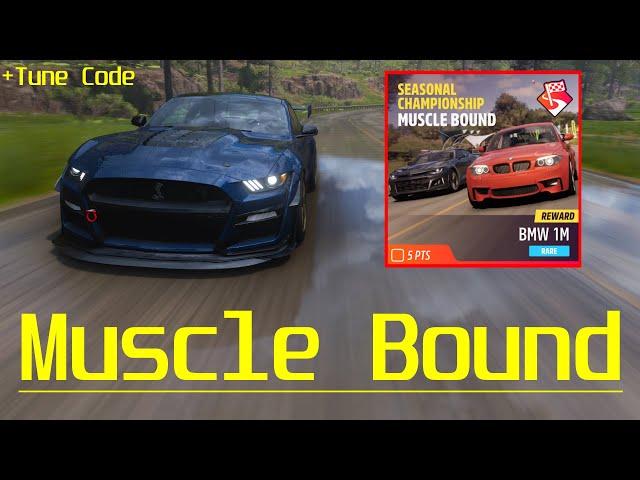 Muscle Bound Seasonal Championship Modern Muscle S1 + Tune Code | Forza Horizon 5