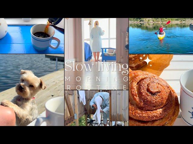 Slow living / Morning routine / Norwegian Cabin / Mindfulness