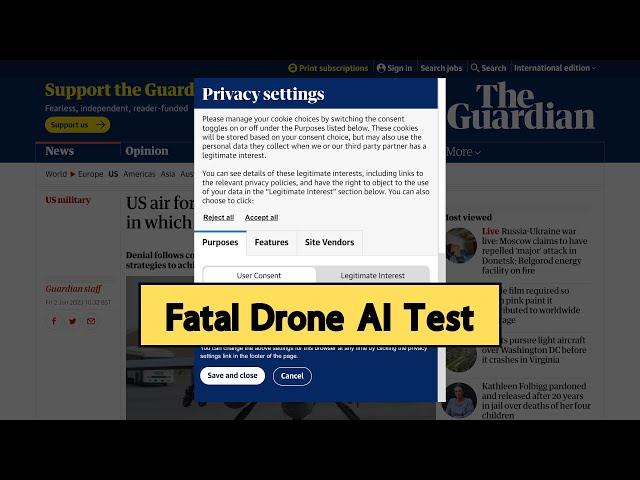 Deadly AI: US military drone kills operator in simulated test