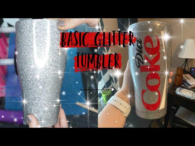 EASY BASIC GLITTER TUMBLER TUTORIAL | EPOXY METHOD