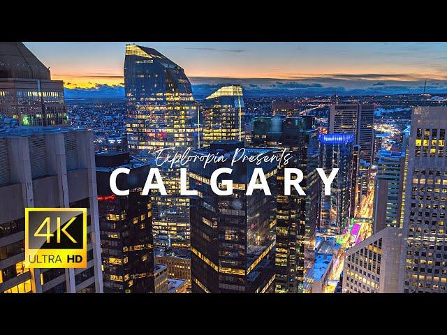 Calgary, Alberta, Canada  in 4K ULTRA HD 60FPS by Drone
