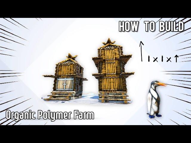 How to build Organic Polymer Farm (for single player) . Ark Survival Evolved. (see description)