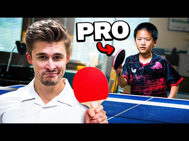 Can I Beat a Child Prodigy at Ping Pong? | Unpaid Intern