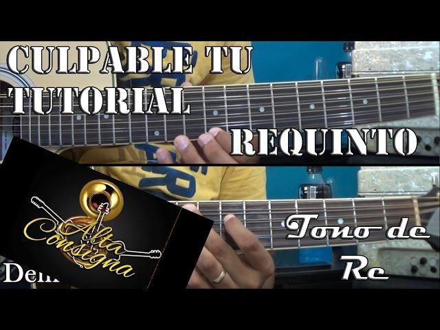 Tutorial | Culpable tu | Alta consigna | Requinto | TABS