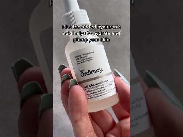 Target hyper-pigmentation, dark spots and acne scars with Alpha Arbutin from The Ordinary.