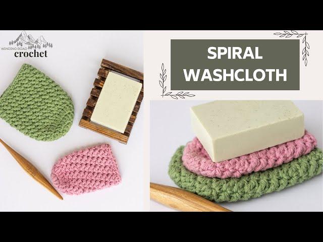 Quick and Easy Crochet Bath Mitt | Crochet Loofah | Crochet Scrubby | Winding Road Crochet