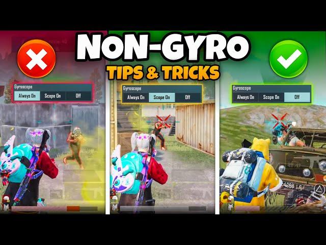 DEADLY TIPS & TRICKS FOR NON-GYRO PLAYERSBECOME NON GYRO CLOSE RANGE GOD IN BGMI/PUBGM.