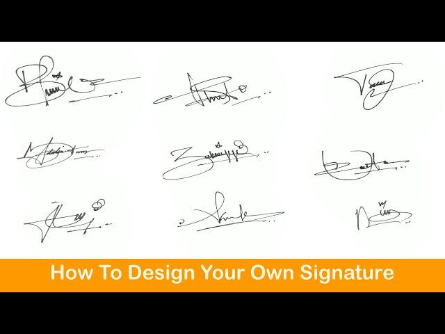 ️ How To Design Your Own Amazing Signature | Examples