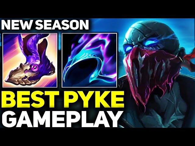 RANK 1 BEST PYKE IN NEW SEASON AMAZING GAMEPLAY! | League of Legends