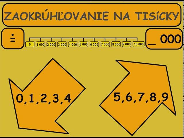 Zaokrúhľovanie na tisícky