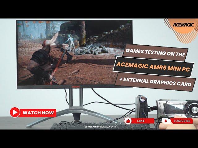 Gaming tests on the ACEMAGIC AMR5 Mini PC and an external graphics card  ACEMAGIC Mighty Mini PC