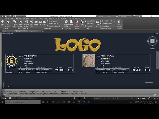 #6 AutoCAD Basics: Logo