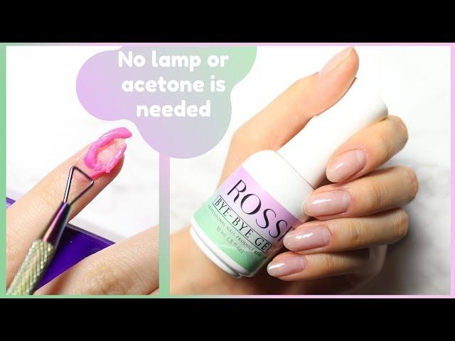 HASSLE-FREE Gel Polish Removal using Rossi Bye-Bye Gel