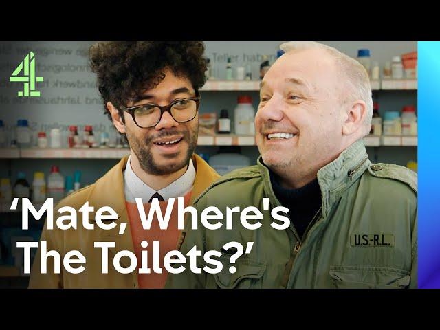 Bob Mortimer And Richard Ayoade In Utter HYSTERICS Trying Expired Goods | Travel Man | Channel 4