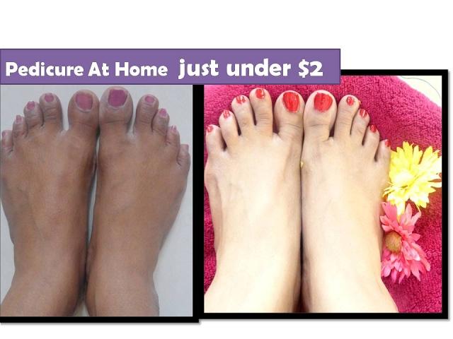 How to do pedicure at home under $2  | cheap & effective | StarnaturalBeauties