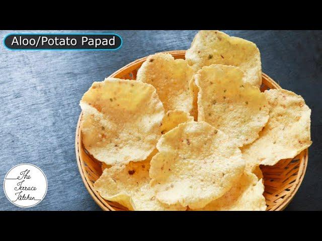 No machine Aloo Sabudana Papad | Potato Sago Papad | Batata Papad Recipe ~ The Terrace Kitchen