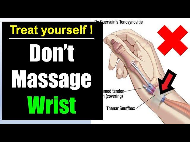 Thumb wrist pain relief: How to fix De quervain's Tenosynovitis