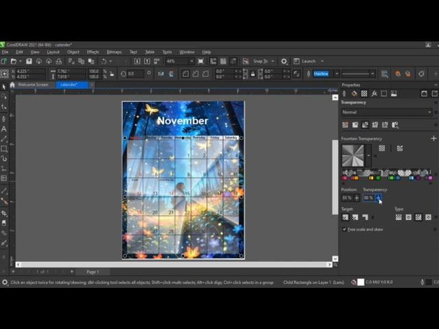 How to create a calendar wizard in coreldraw.  @Sparkling_Rhythm