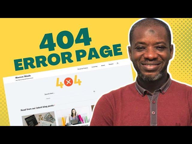 How to Create a Custom 404 Error Page in Elementor for FREE