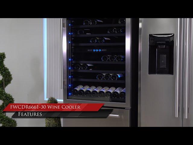 FORNO: FWCDR6661-30S  – Dual Zone 30″ Wine Cooler with two refrigerator drawers