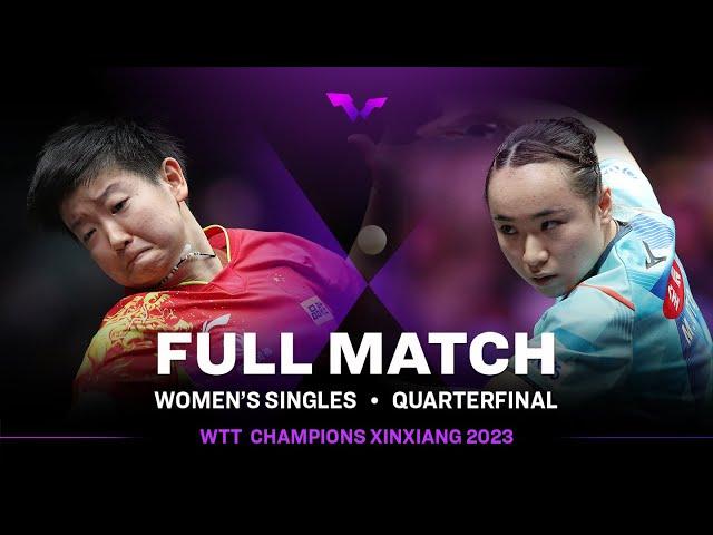 FULL MATCH | SUN Yingsha vs Mima ITO | WS QF | #WTTXinxiang 2023