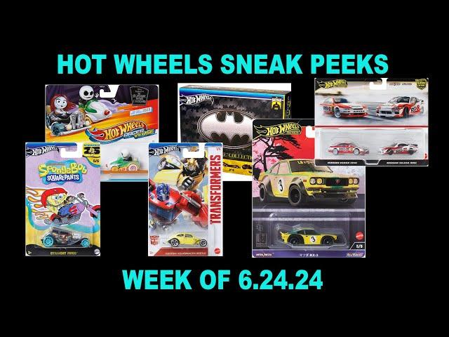 HOT WHEELS 2024 SNEAK PEEKS FOR THE WEEK OF 6.24.24