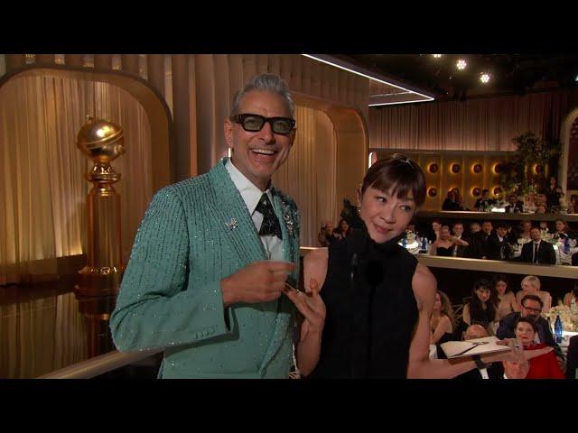 Jeff Goldblum and Michelle Yeoh Present Best Song – Motion Picture | 82nd Annual Golden Globes