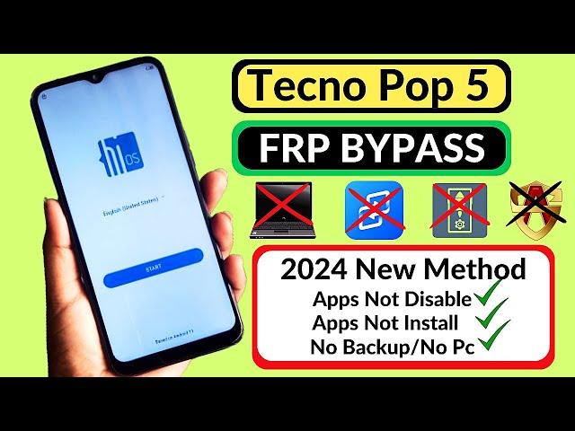 Tecno Pop 5 FRP Bypass Without PC Android 11 | Tecno BD2P FRP Unlock | Google Account Bypass
