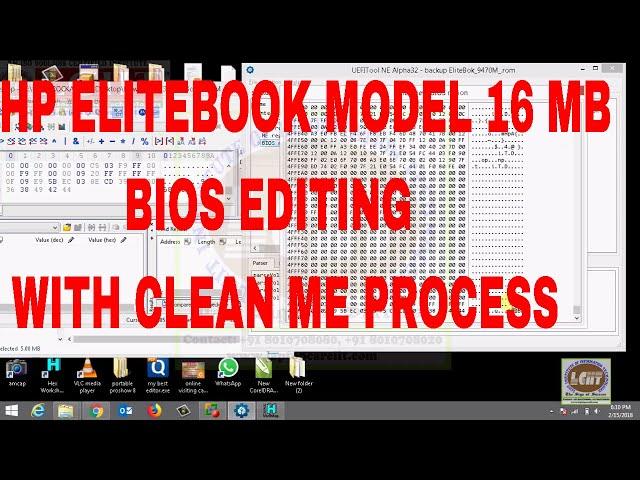 HP Elite Book 16 MB Bios Editing With Clean Me region bios