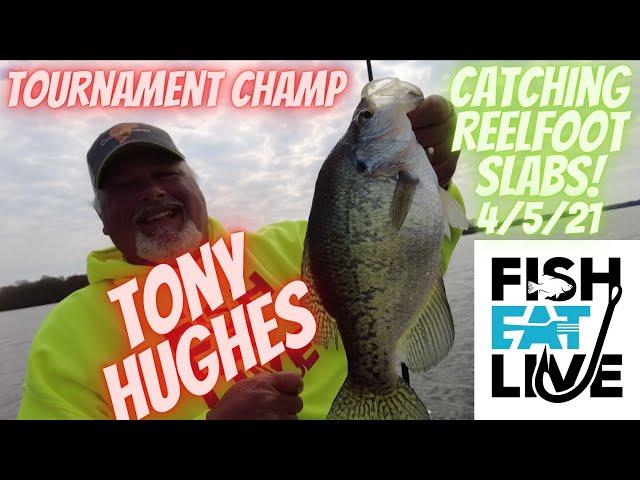 How to catch Crappie at Reelfoot Lake with Tony Hughes Fish Eat Live