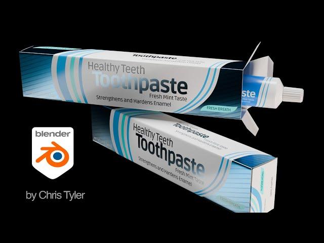 Create metallic toothpaste packaging, Part 1: Modeling and UV mapping