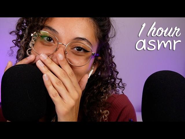 *1 HOUR* Ear to Ear, Sensitive ASMR (close whispers + triggers) | ASMR