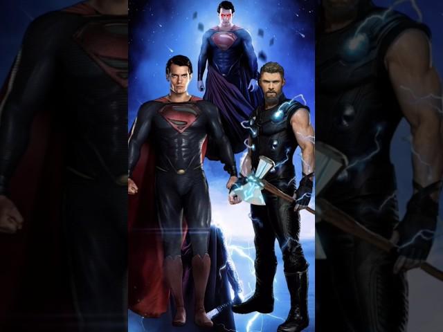 Thor vs Superman vs marvel and DC #marvel #shorts #marvelvsdc