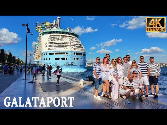 Exploring Galataport Istanbul Turkey - Cruise Port Walking Tour 4K